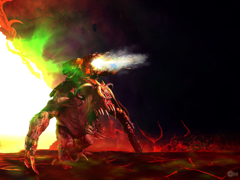 Khorne Daemon Engine by Casey Landreth 