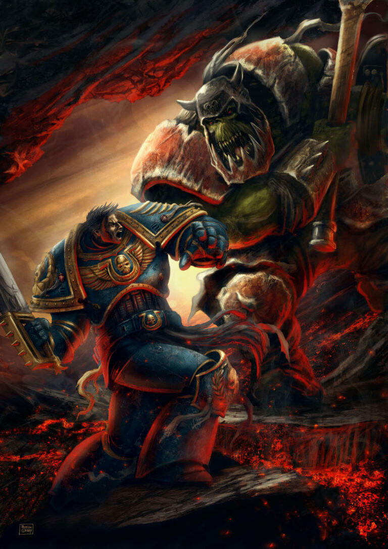 Marine Vs Ork by Patricio Clarey Marine Vs Ork by Patricio Clarey