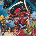 Tyranids vs Eldar by David Gallagher (david.gallagher.art)
