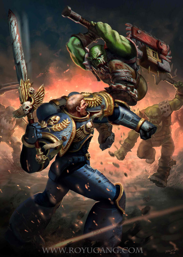 Orks vs Ultramarine by Roy Ugang Orks vs Ultramarine by Roy Ugang
