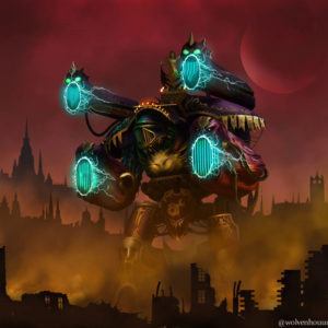 Slaneeshi Warlord Class Titan by J.A Jewel Ng