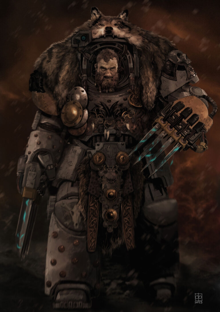 Space Wolf in Terminator Armour by Daniel Irwin Space Wolf in Terminator Armour by Daniel Irwin