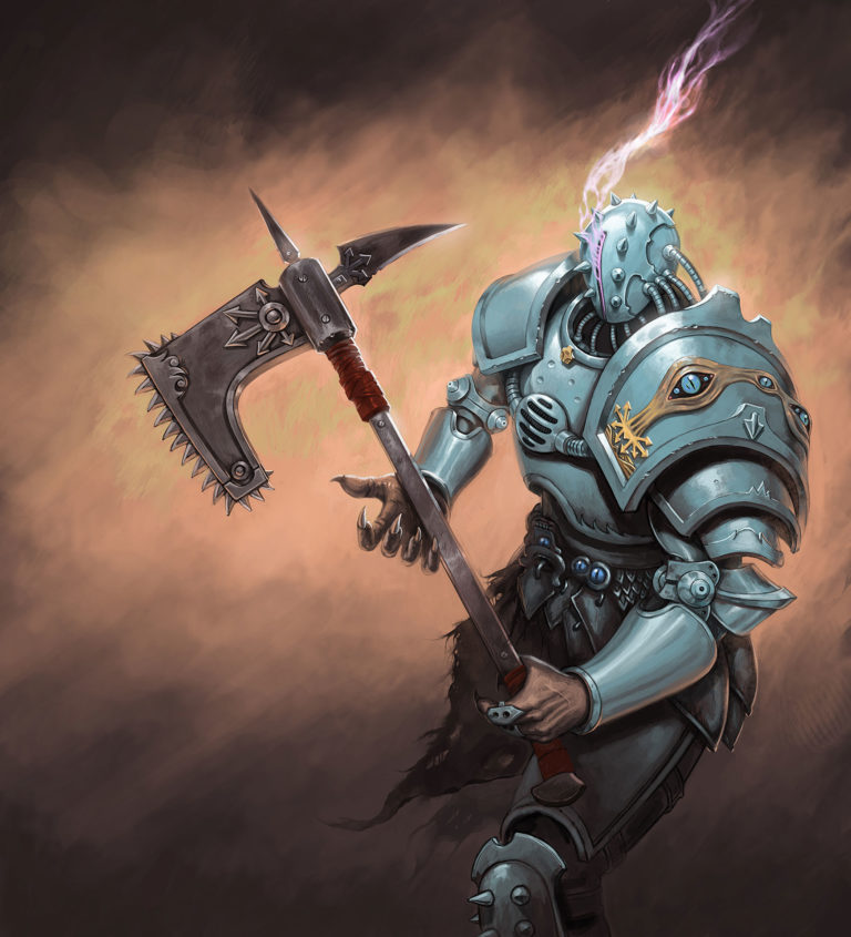 Tzeentch Golem by Evgeny Dolgopolov 