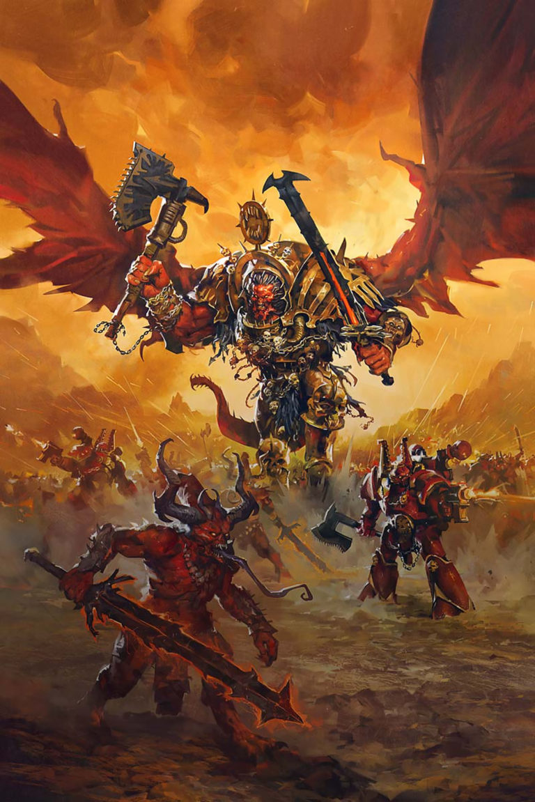 Angron the Red Angel by Halil Ural 
