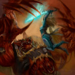 Chaos Mutilator and Eldar Howling Banshee by Piya Wannachaiwong (piyastudios)