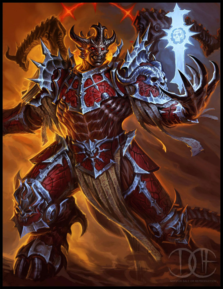 Daemon Primarch Lorgar by David Haire 
