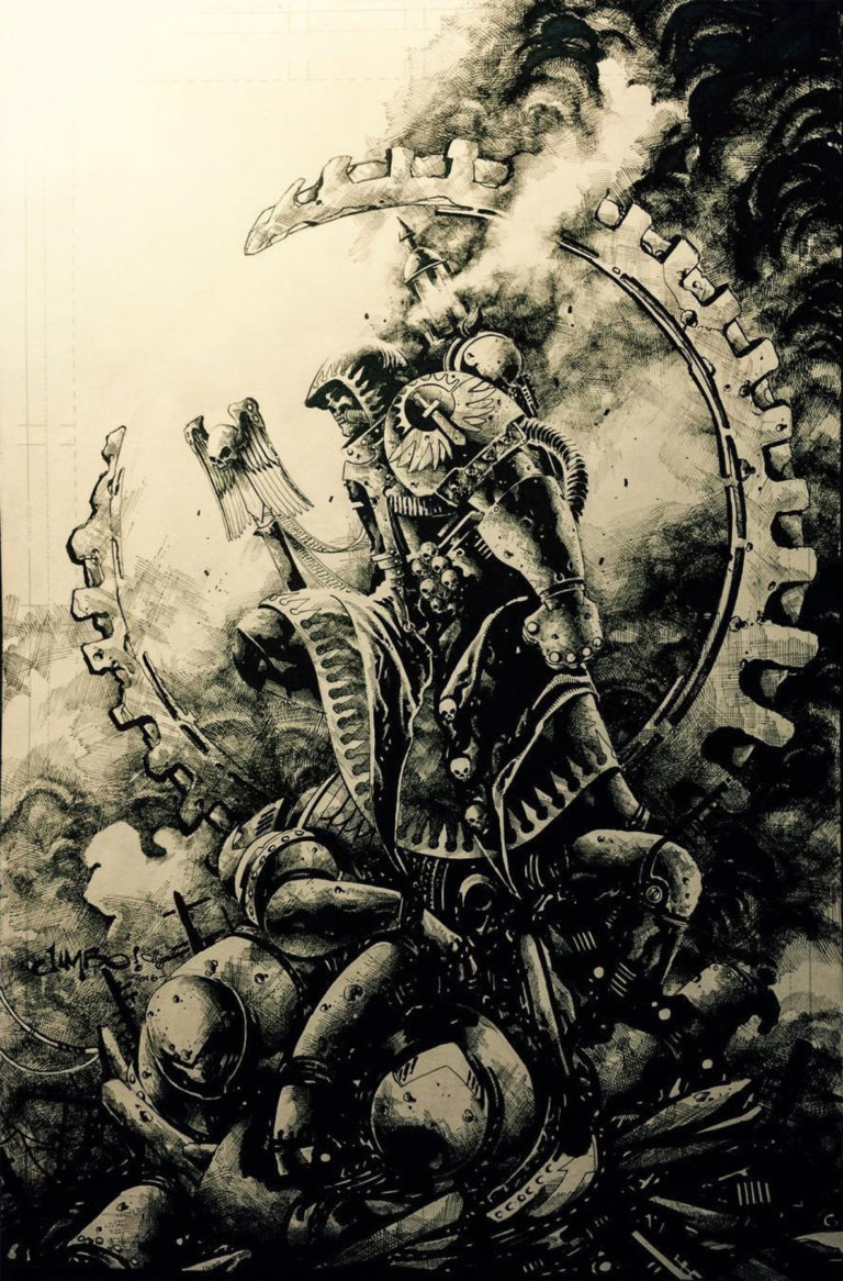 Dark Angels Chaplain by Jimbo Salgado 