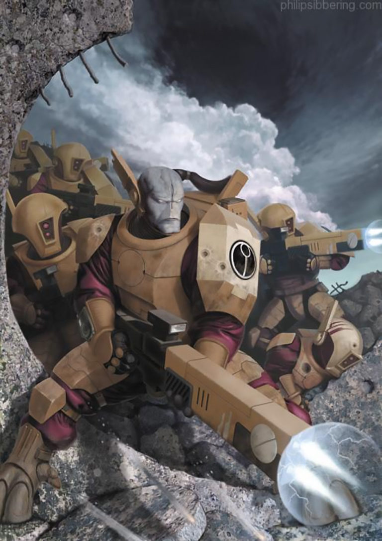 Fire Warriors by Philip Sibbering 