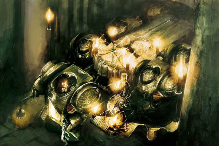 Grey Knights Burial Procession by Alex Boyd