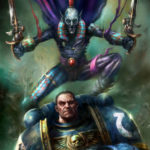 Harlequin vs Ultramarine by Nick Percival (nickpercivalart | nickpercival)