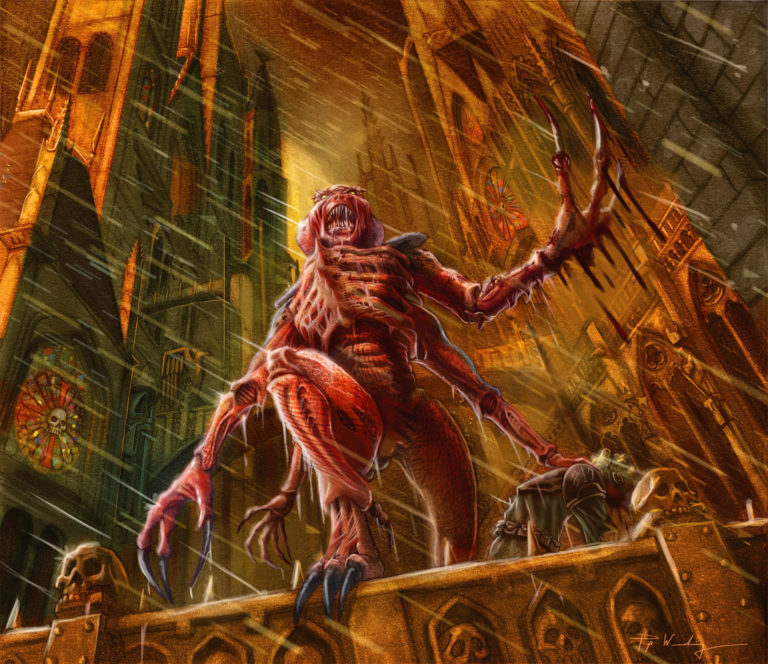 Prowler Genestealer by Piya Wannachaiwong 
