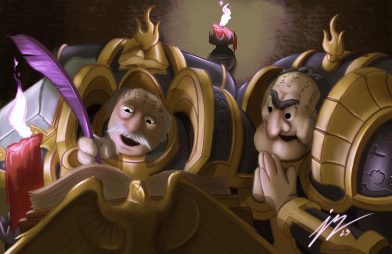 Statler and Waldorf by Johnny Zercher