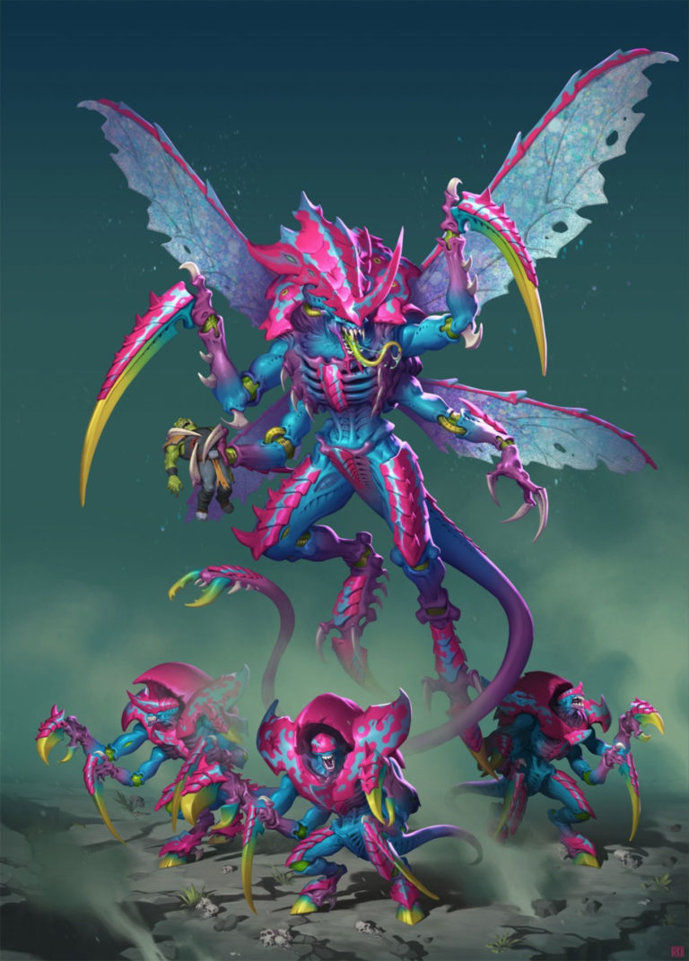 Yazzkull’s Tyranid Queen by Rok Kleva Ivančić 
