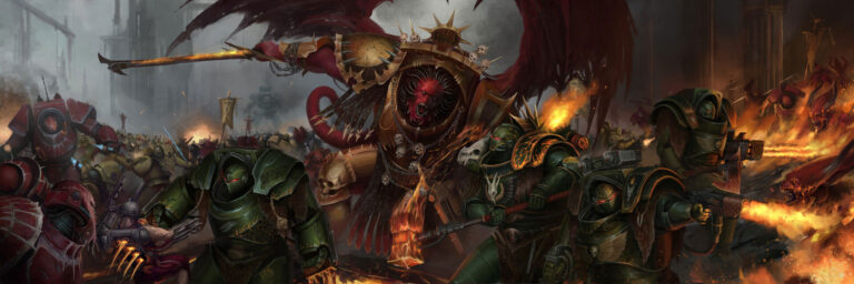 Angron vs Vulkan by Serdjek Sholohovshek 