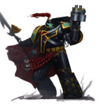 Black Legion Chaos Lord by Alexey Potorochin (artistpotorochin)