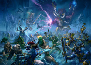 Eldar vs Tzeentch by Johan Grenier 