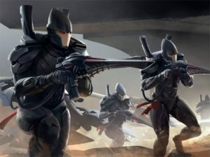 Warhammer 40K Aeldari Guardians Artwork
