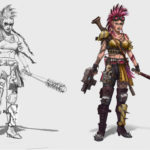 Necromunda Ganger by Victor G. Art (VictorGC-Dibujando | Xakkal85 | victor_g_art)