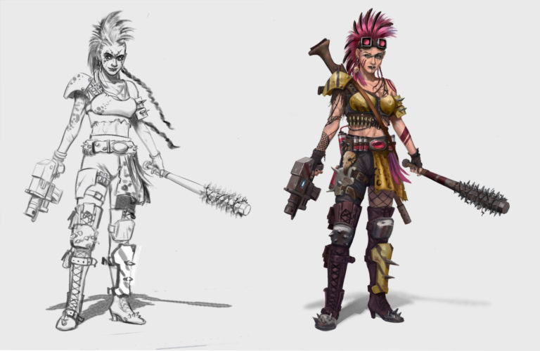 Necromunda Ganger by Victor G. Art Necromunda Ganger by Victor G. Art