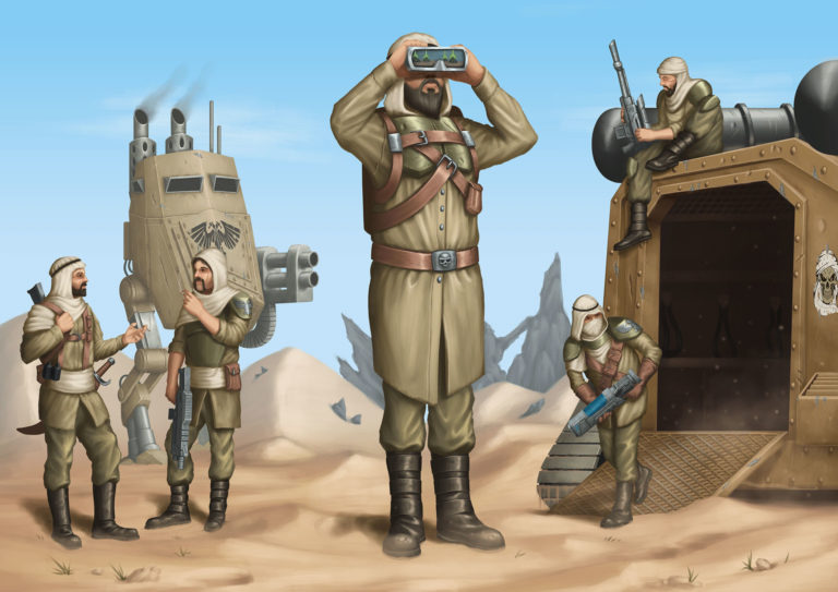 Tallarn Desert Riders by Bartłomiej Vetinari 