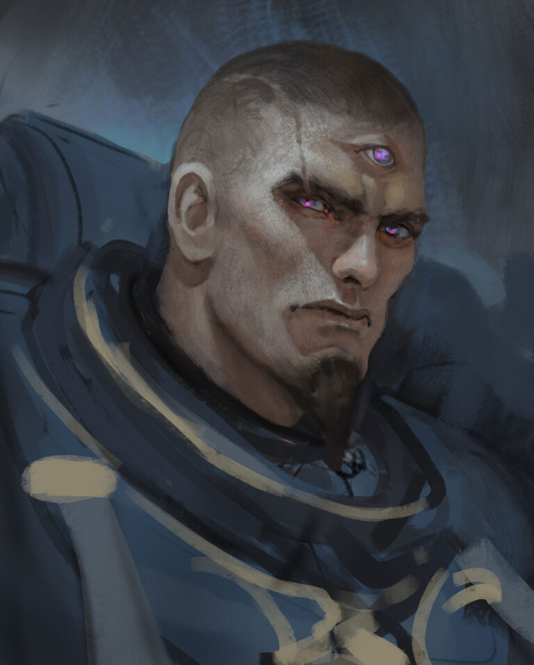 Tzeentch Sorcerer by Alexander Korepov 