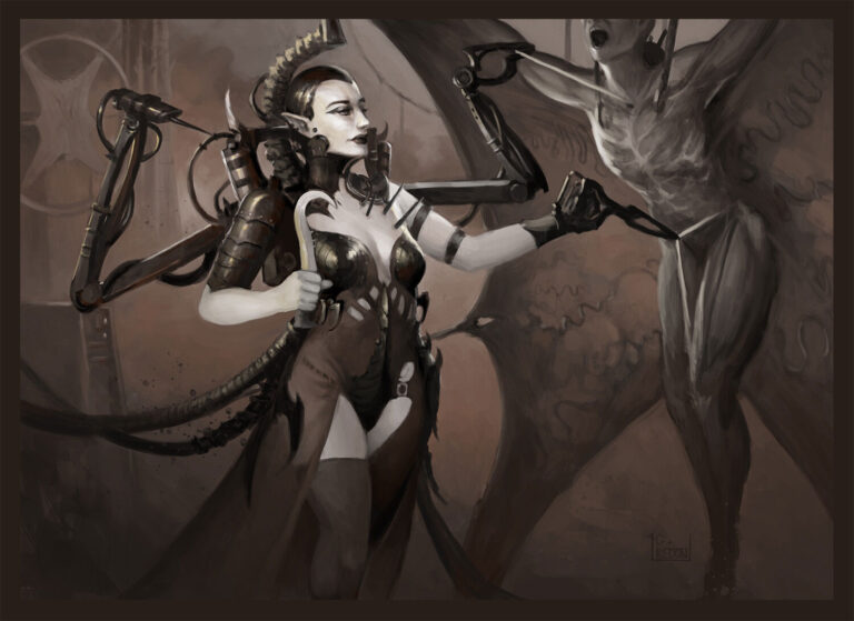 Haemonculi Drukhari by Gauthier Redon 