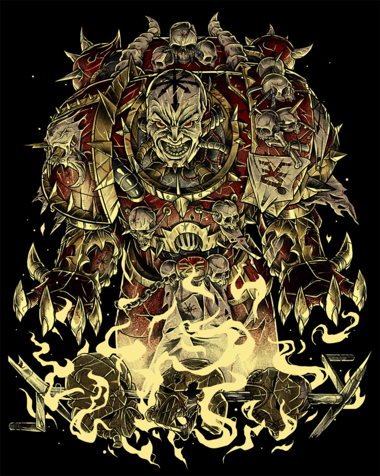 Khorne Space Marine by Nikita Shalaginov 