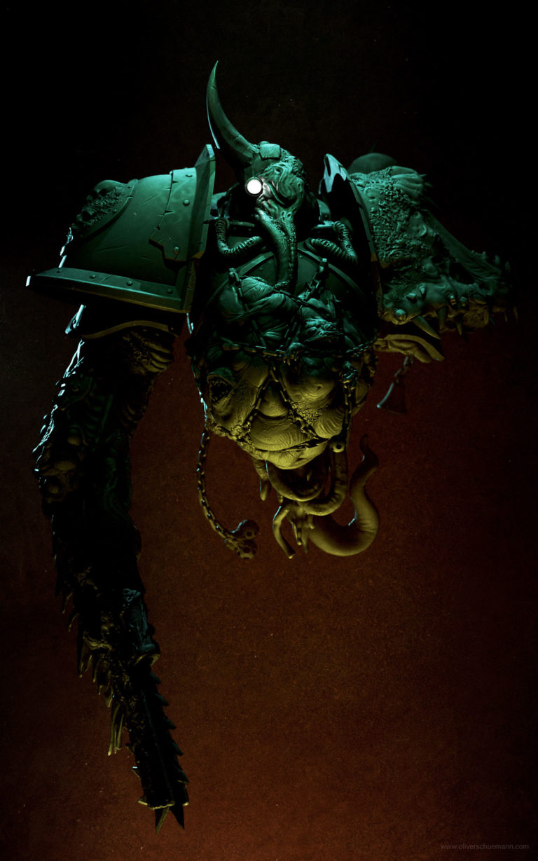Plague Marine Bust by Oliver Schümann 