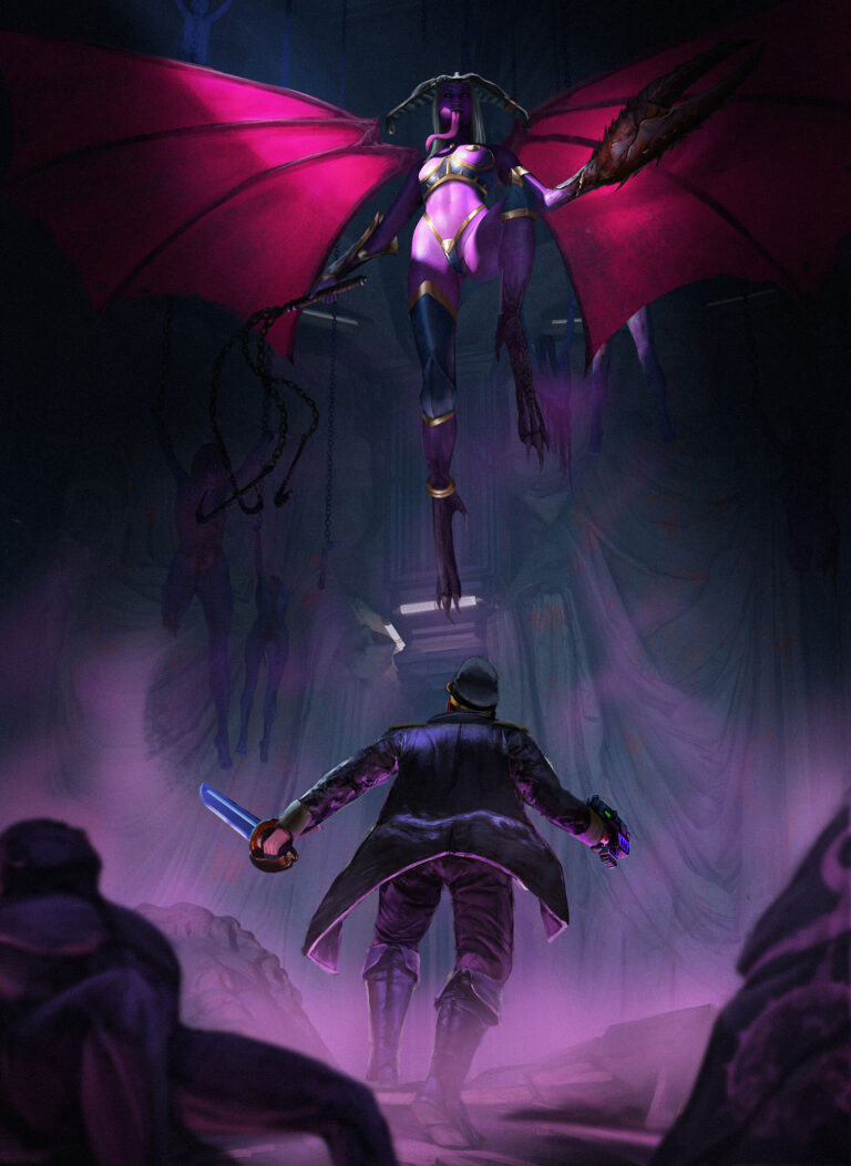 Slaanesh Encounter by Mathieu Jedoux 