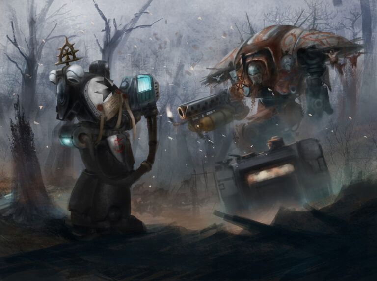 Chaos Knight against Black Templar by Damir Šnajder 