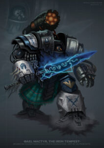 Bael Mactyr, the Iron Tempest by Javier Quintana