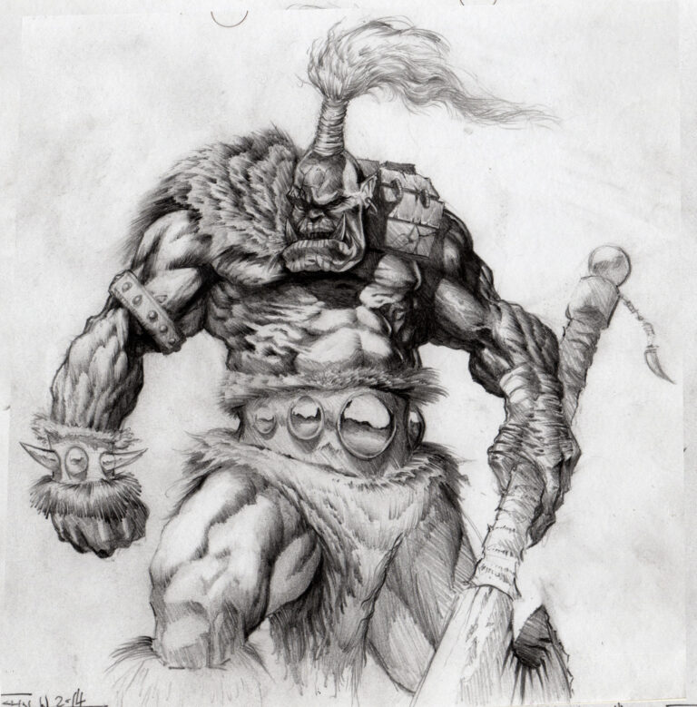Ork Sketch by John Walters 