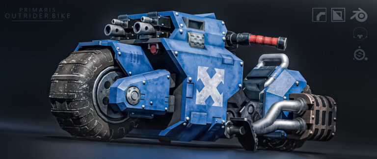 Primaris Outrider Bike by Mikhail Lykov 