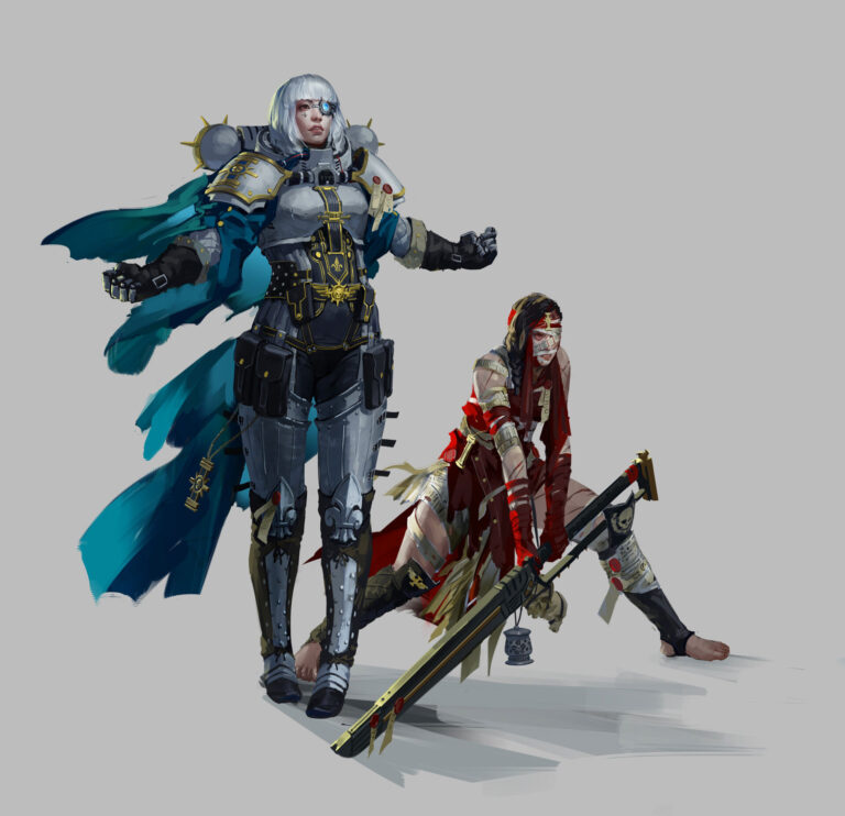 Sisters of Adepta Sororitas by Dwayne Dorect 
