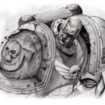 Space Marine Sketch by John Walters (jwalters.infinity | pommypixelpainter)