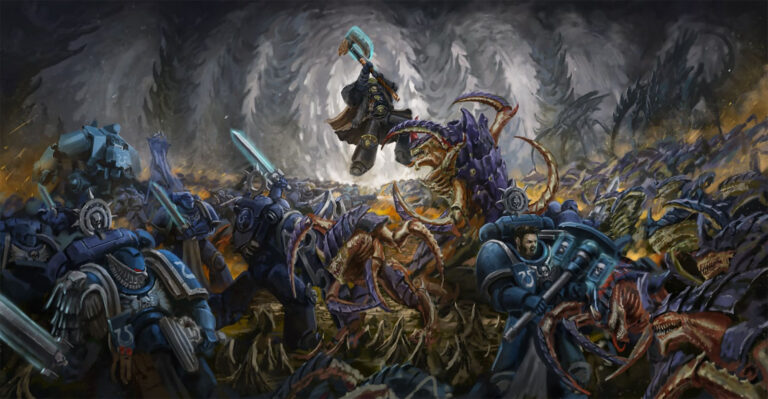 Ultramarines vs Tyranids by Tim Remin 