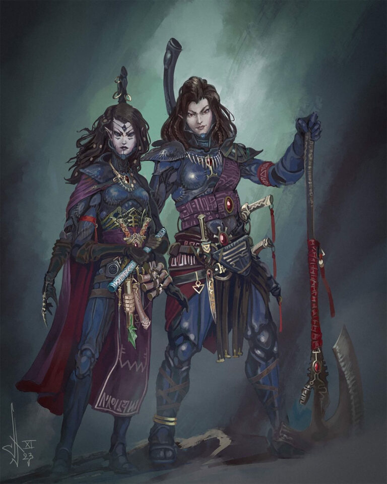 Wandering Aeldari Corsairs by Nictanova 