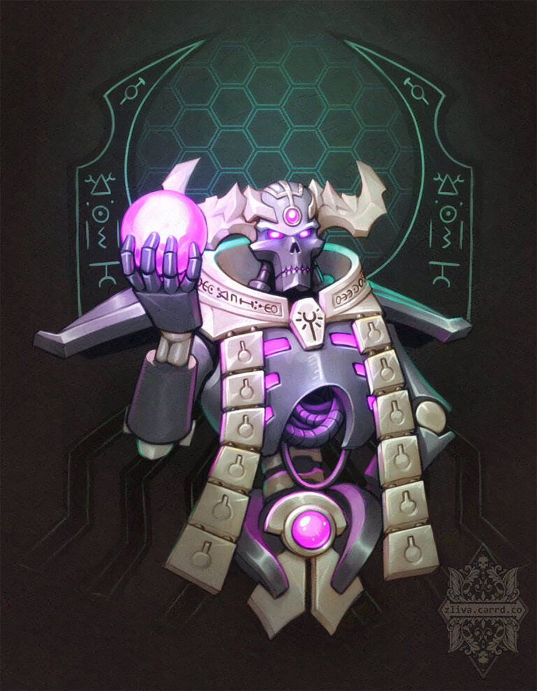Necron Lord by Tamara Husarieva 