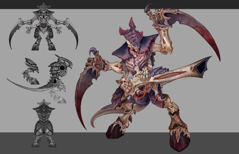 Tyranid Warrior by Rayph Beisner 