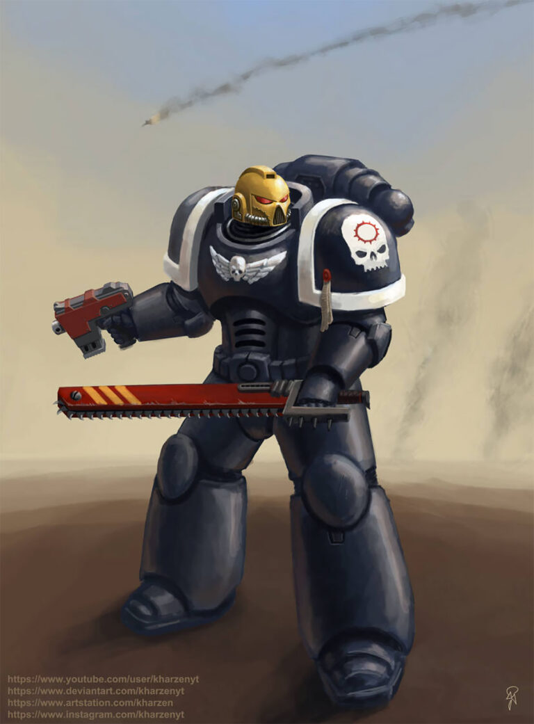 Adulator Space Marine by Jason Miller 