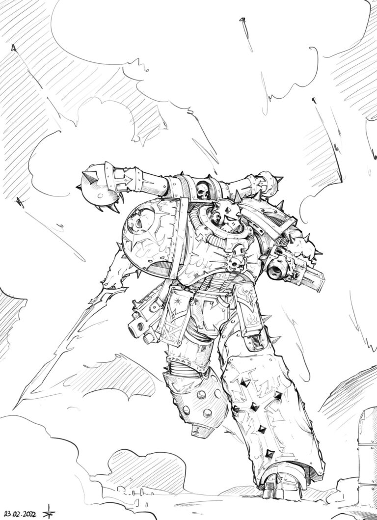 Chaos Space Marine by Yan Vereskov Chaos Space Marine by Yan Vereskov