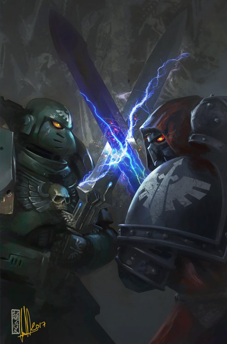 Dark Angel vs Fallen Angel by David Sondered 