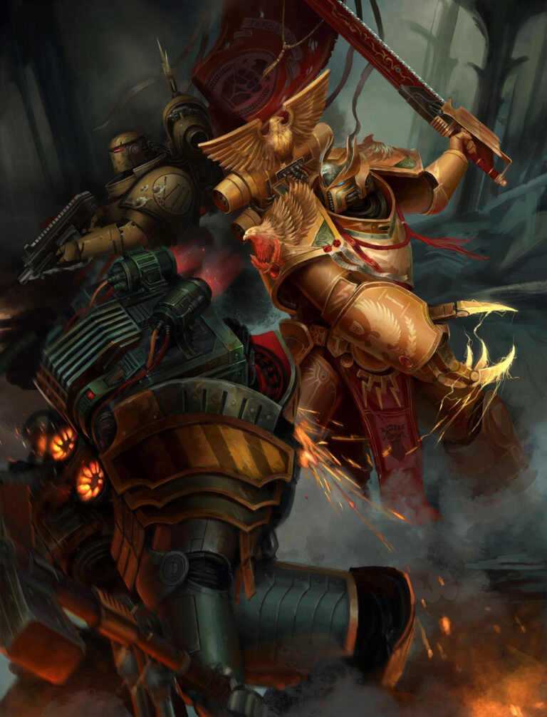 Dorn vs Perturabo by Serdjek Sholohovshek 