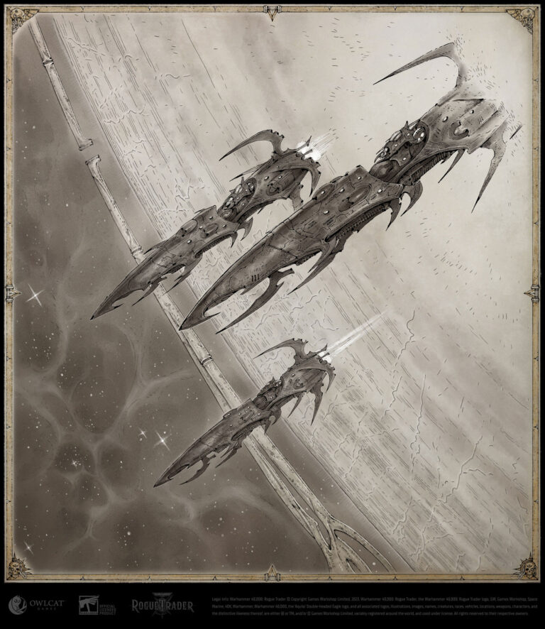 Drukhari Fleet by Anastasiya Landasseln 