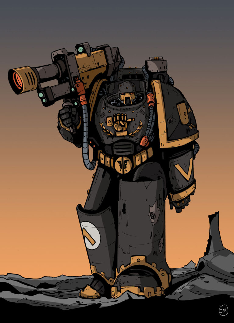 Hammer of Dorn Marine by Dan Morison 