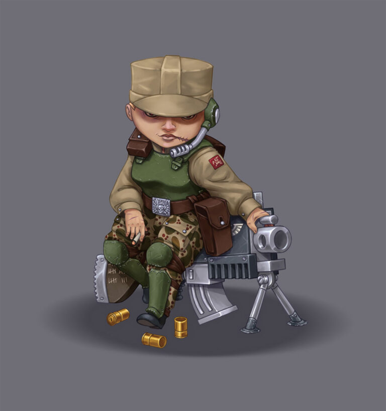Imperial Guard Sergeant by Alexandr Erohov 