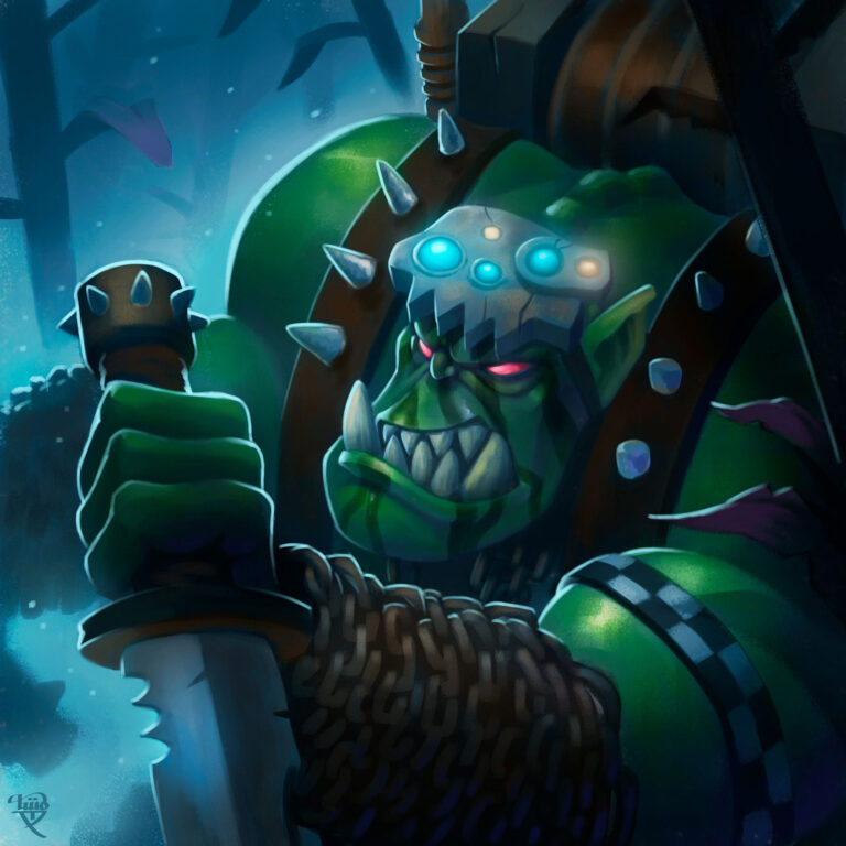 Ork Boss Snikrot by Albert Tworents 
