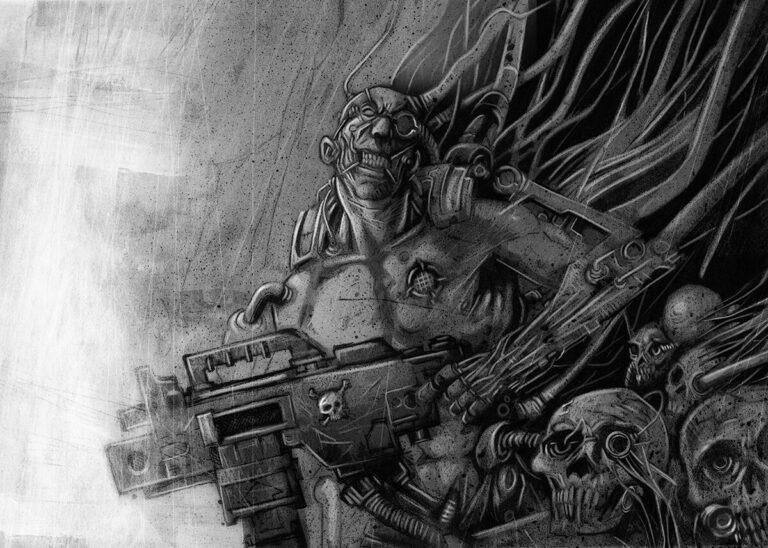 Servitor-Operated Gun Emplacement by Lee Carter 