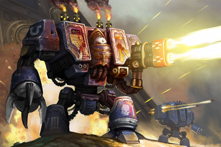 Space Marine Dreadnought by Lieqi Hun 