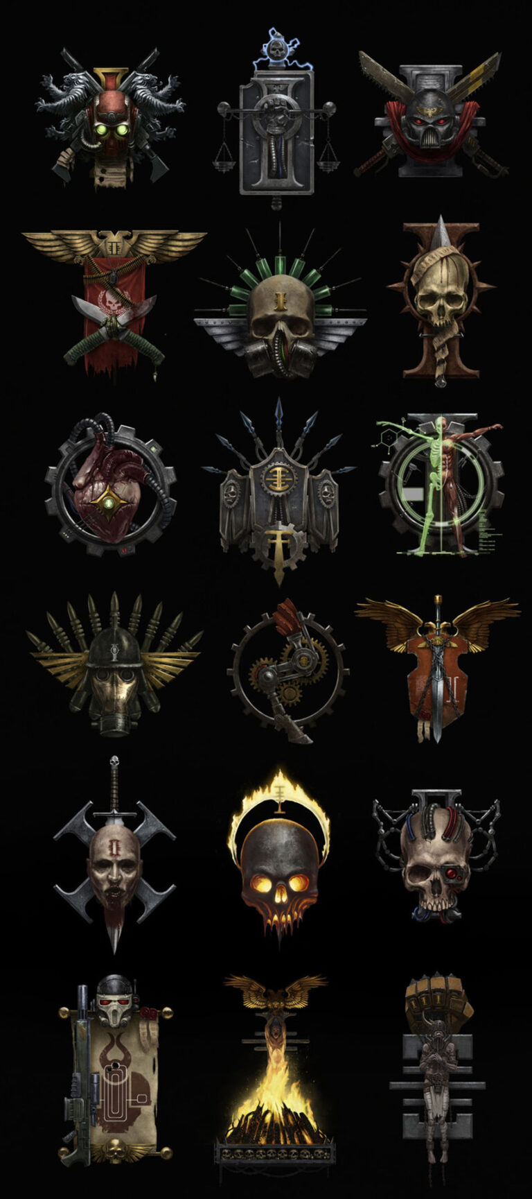 40K Symbols by Balázs Pirók 